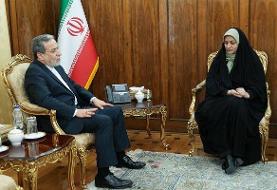 سرکنسول جدید جمهوری اسلامی ایران در آلماتی با عراقچی دیدار کرد