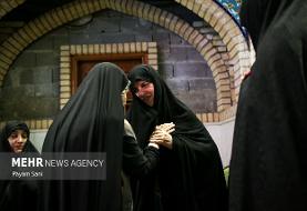 دختر و همسر شهید رئیسی در امامزاده صالح تهران | تصاویر