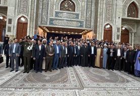 تصویری از حضور نمایندگان مجلس در حرم امام خمینی(ره)/ تجدید میثاق مجلسی‌ها با آرمان‌های انقلاب و ...