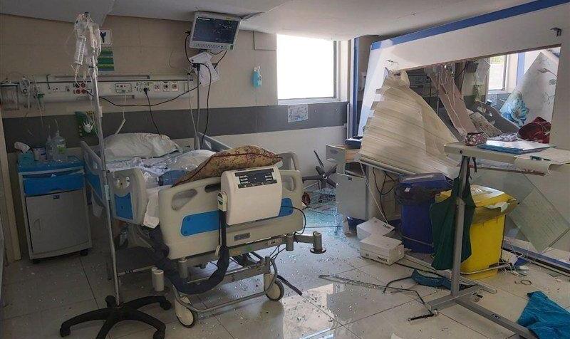 تصاویر جدید از حملۀ اسرائیل به بیمارستان فارابی کرمانشاه در ۲۶ خرداد