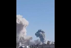 وقوع چندین انفجار در ادلب سوریه (فیلم)