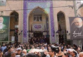 پیکر احمد توکلی به خاک سپرده شد