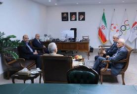 نشست مهدی علی نژاد با دبیران کل سابق کمیته ملی المپیک