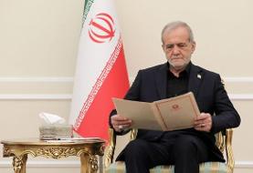 پزشکیان در آیین دریافت استوارنامه سفرای جدید ۹ کشور چه گفت؟