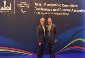 دیدار کوهپایه زاده با رئیس IPC؛تقدیر دبیرکل منطقه آسیا از رویکرد ایران