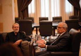 دیدار لاریجانی با نخست‌وزیر لبنان