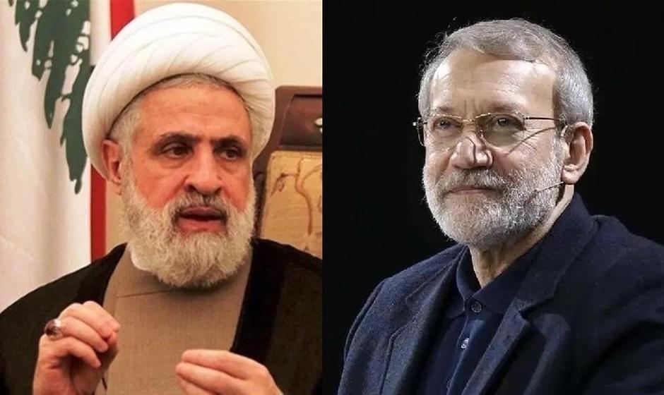 دیدار دبیرکل حزب الله لبنان با لاریجانی