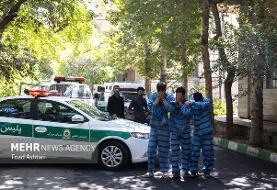 سارقان زورگیر موتورسوار در چنگ قانون
