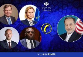 گفت‌وگوی تلفنی عراقچی با چهار مقام اروپایی؛ وزیران خارجه فرانسه و آلمان ...