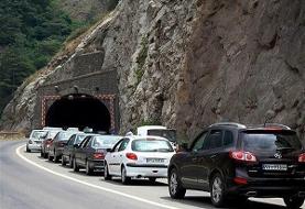 ترافیک پرحجم و روان جاده‌های شمالی
