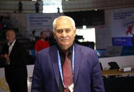 محمد جلود رییس فدراسیون جهانی وزنه‌برداری بامداد شنبه در تهران