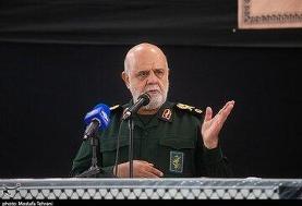 معاون نیروی قدس: رهبری رهبر انقلاب، پشتیبانی مردم و توانمندی نیروهای مسلح، از ارکان پیروزی ...
