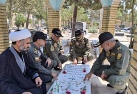 ادای احترام امیر خاموشی به مقام شهید «ایرج عیوضی»
