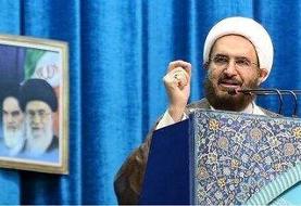 قدردانی حاج علی اکبری از کاظم صدیقی در خطبه های نماز جمعه/ وحدت ملی فتح‌الفتوح جنگ ۱۲ روزه بود/ ...
