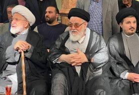اولین حضور مهدی کروبی در یک مراسم عمومی/ سیدمحمد خاتمی و سیدحسن خمینی هم بودند + عکس