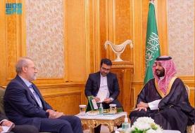 دیدار لاریجانی با بن‌سلمان در ریاض