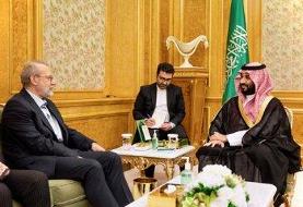 دیدار علی لاریجانی و محمد بن‌سلمان/ محورهای گفت وگو چه بود؟