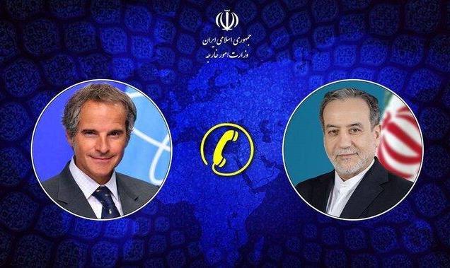 گفتگوی تلفنی مدیرکل آژانس بین‌المللی انرژی اتمی با عراقچی