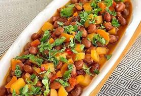 خوراک لوبیا سبز بدون گوشت؛ خوراک خوشمزه و خاص گیاه خواران
