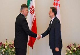 سفیر ایران استوارنامه خود را به رئیس جمهور کرواسی تقدیم کرد