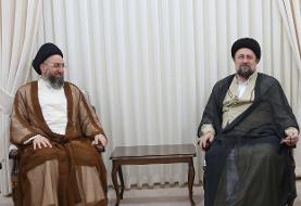 تصاویری از دیدار رهبر جریان حکمت ملی عراق با سید حسن خمینی/ حکیم: صهیونیستها با شکست، به دنبال ...