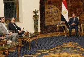 دیدار وزیر امور خارجه با رئیس‌جمهور مصر