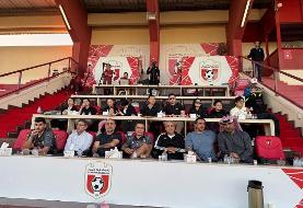 عکس | رحمتی و مهدوی‌کیا تماشاگر برد امیدهای ایران