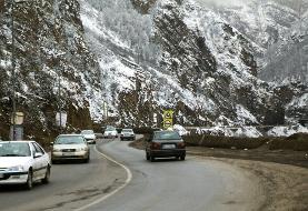 آخرین وضعیت جاده‌ها و راه‌ها، امروز ۱۲ دی ۱۴۰۴ |  بارش برف و باران در محورهای ۴ استان