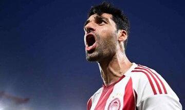 طارمی در ترکیب اصلی المپیاکوس مقابل آاک آتن