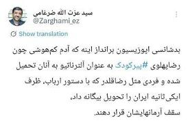 بدشانسی اپوزیسیون جمهوری اسلامی از نگاه ضرغامی + عکسی