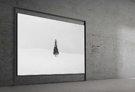 رونمایی از تلویزیون ۱۳۰ اینچی سامسونگ که مثل پنجره شناور است