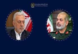 فرمانده کل سپاه در دیدار با وزیر پیشنهای دفاع/ توان بومی و تداوم تولید، پشتوانه آمادگی دفاعی ...
