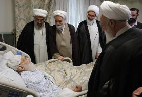 عیادت نمایندگان رهبر انقلاب از آیت‌الله نوری همدانی