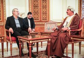 لاریجانی با وزیر دفتر سلطنتی عمان دیدار و گفتگو کرد