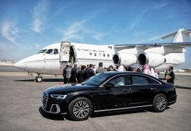 هواپیمای لاریجانی و خودروی او در قطر (عکس)