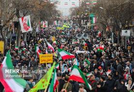 افزایش ۵۳ درصدی حضور مردم  در راهپیمایی ۲۲ بهمن نسبت به سال گذشته