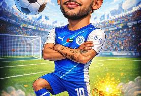 عکس| مهدی قایدی کاریکاتور شد