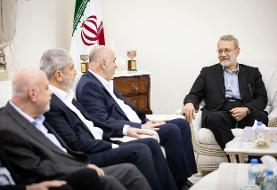 دیدار و گفتگوی لاریجانی با جمعی از رهبران حماس در قطر