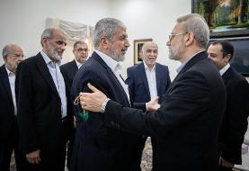 دیدار لاریجانی با رهبران حماس در قطر