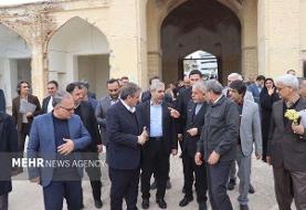 بازدید وزیر میراث فرهنگی از کاروان شاه عباسی سمنان