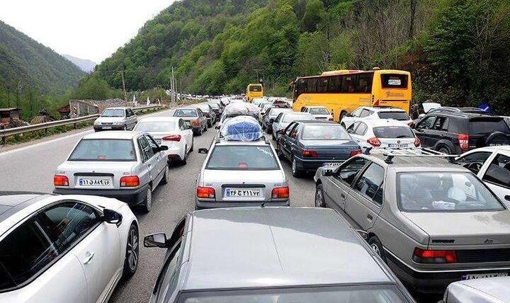 جاده هراز دو طرفه شد