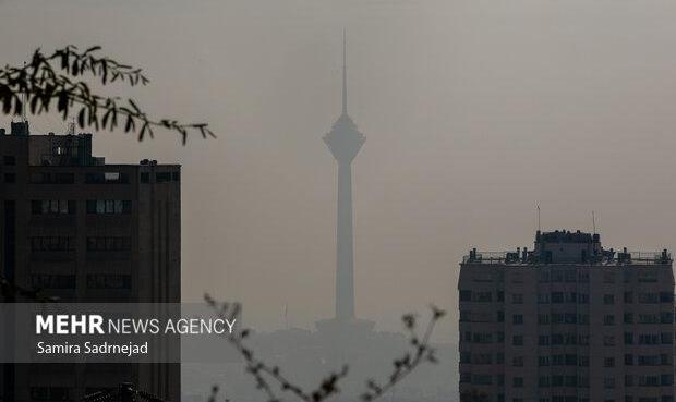 هوای تهران در وضعیت نارنجی و آلوده است