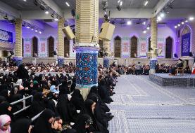 نخستین تصاویر از دیدار هزاران نفر از مردم تبریز با رهبر انقلاب