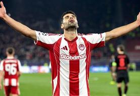 تمجید رسانه یونانی از ستاره ایرانی؛ طارمی «اسلحه» المپیاکوس علیه لورکوزن