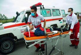 ۴۲۴ عملیات امدادی در یک هفته و  انتقال ۲۳۵ مصدوم به مراکز درمانی