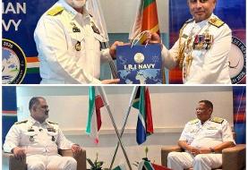 دیدار دریادار ایرانی با همتایان آفریقای جنوبی و سریلانکایی‌اش