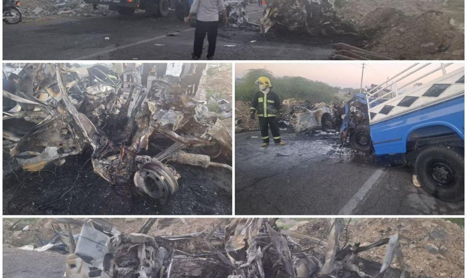 تصادف مرگبار در کمربندی دیر بوشهر و برجای ماندن ۴ کشته