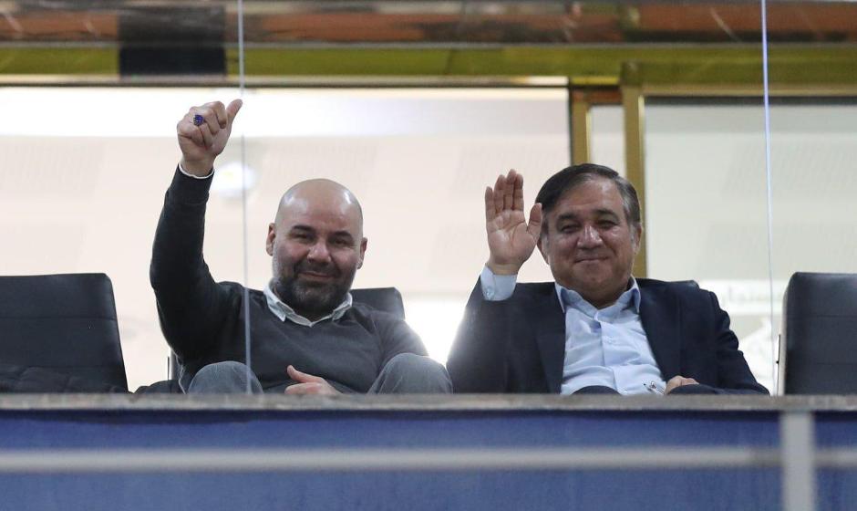 حضور سهراب بختیاری‌زاده در ورزشگاه رفسنجان