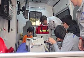 خدمت رسانی اورژانس پا به پای نیروهای مسلح مقتدر کشور