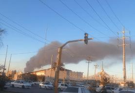 آتش‌سوزی در شهرک صنعتی آبادان